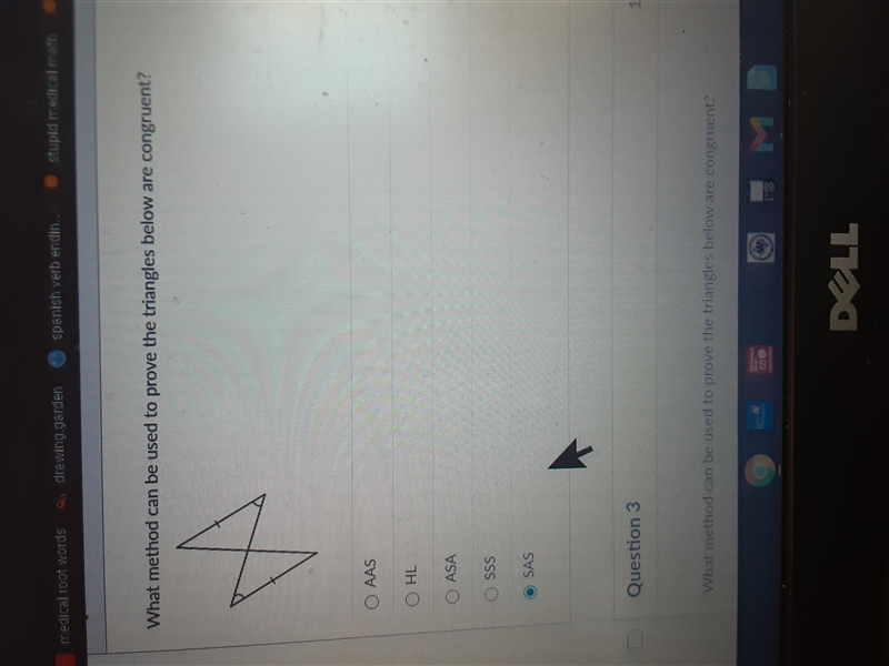 What is the method used to prove the triangles congruent-example-1