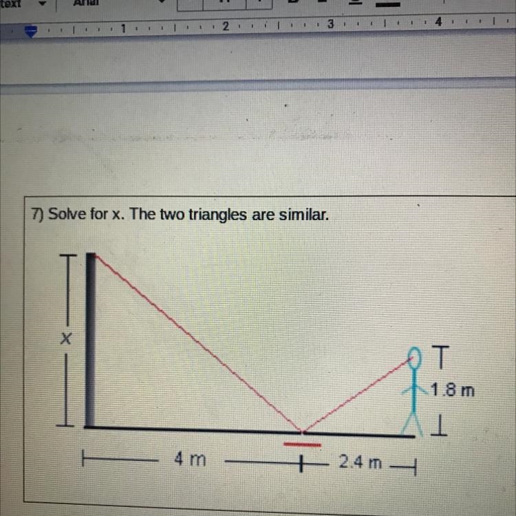 Solve for X LT1 10th grade level-example-1