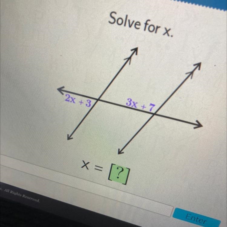 3х +7 2х + 3 x= ? please help i’m almost done with school-example-1