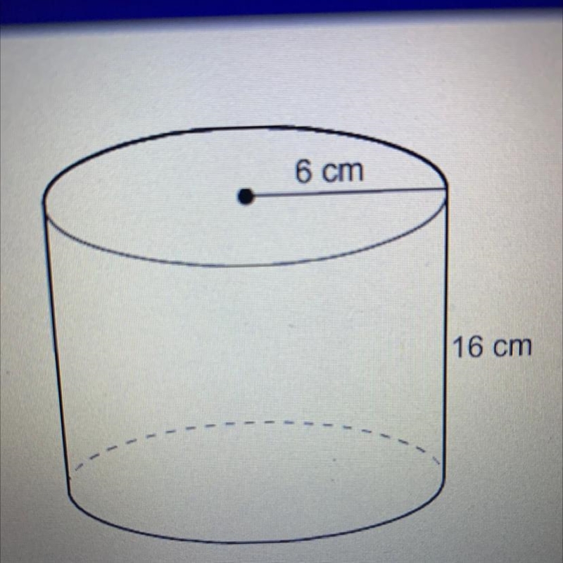 What is the volume of the cylinder? 5767 cm3 2887 cm3 967 cm3 1921 cm3-example-1