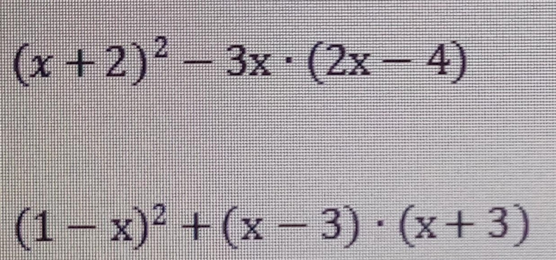 Please help! Task is simplify expressions. This is direct image from teacher.-example-1