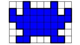 Help please!! If each square of the grid below is 0.5 cm by 0.5 cm}, how many centimetres-example-1