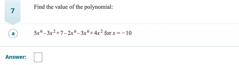 Find the value of the polynomial:-example-1