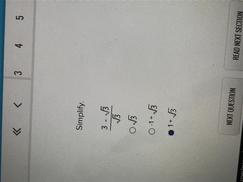 Help me simplify this dividing Radicals!!! Also I didn’t mean to click the last one-example-1