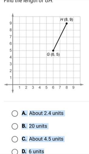 Find the lenght of gh-example-1