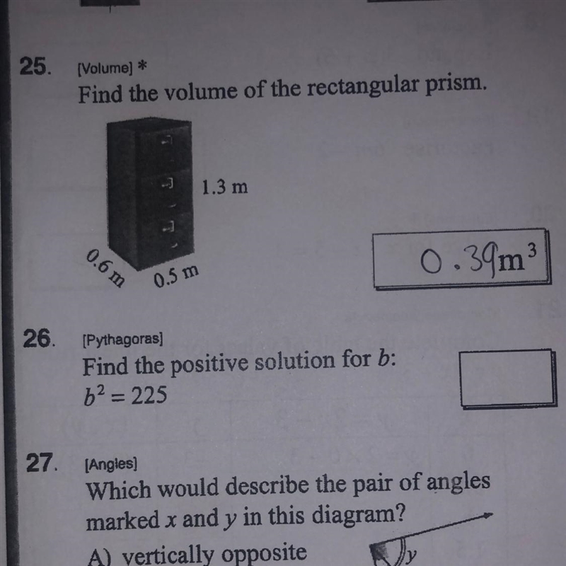 PLEASE HELP FOR NUMBER 26 AND 27-example-1