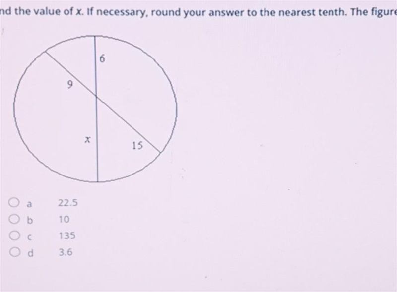 Find x and round to the tenth if needed.​-example-1