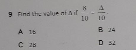 Find the value of triangle.​-example-1