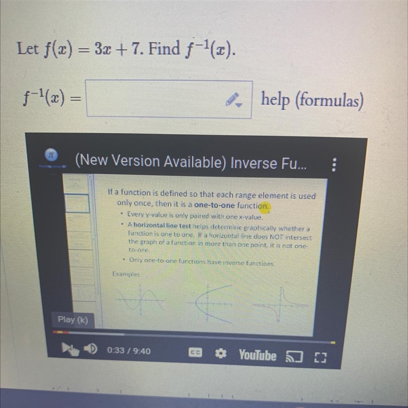 Let f(x) = 3x + 7. Find f '(x).-example-1