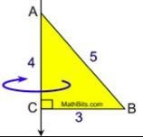 If a triangle was rotated about the y-axis, as seen in the picture below, what 3-d-example-1