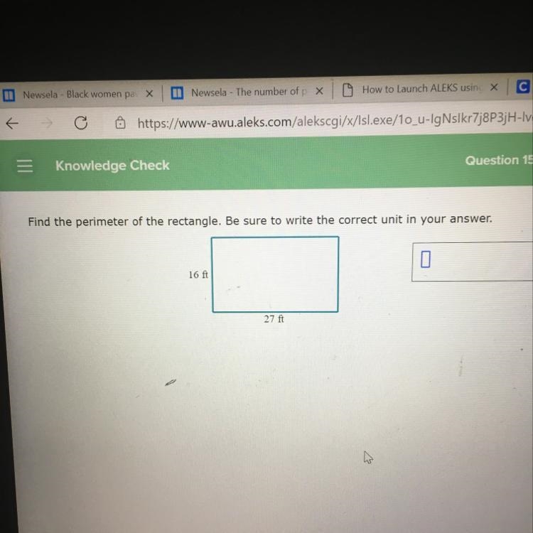 Find the perimeter of the rectangle-example-1