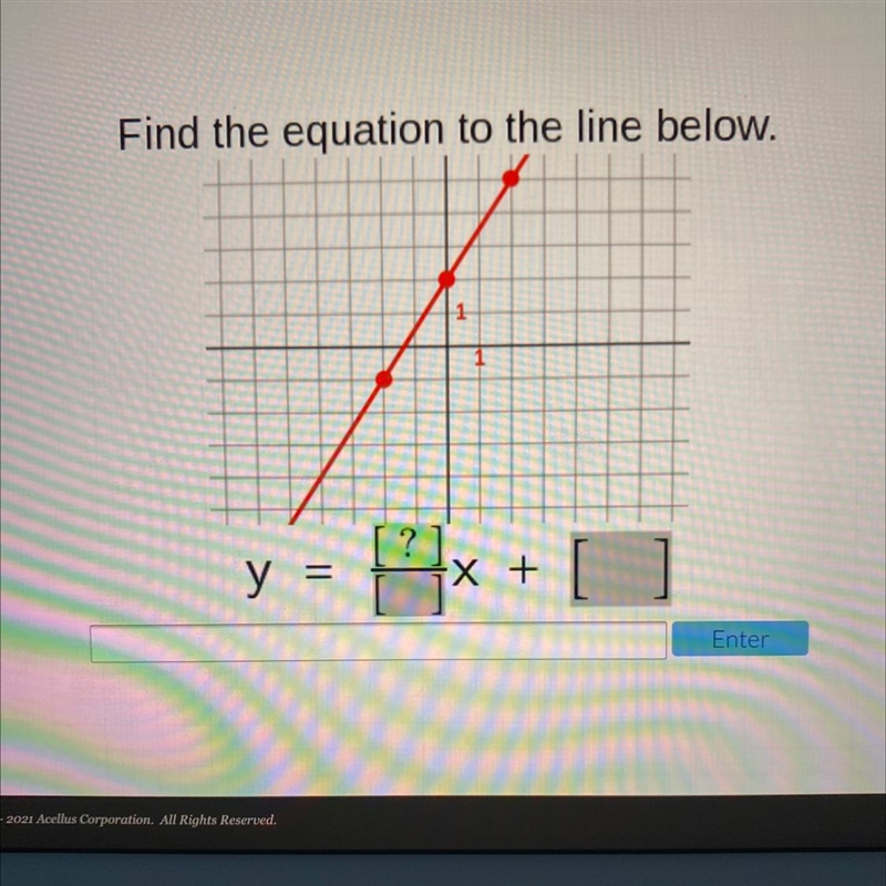 Find the equation to the line below.-example-1