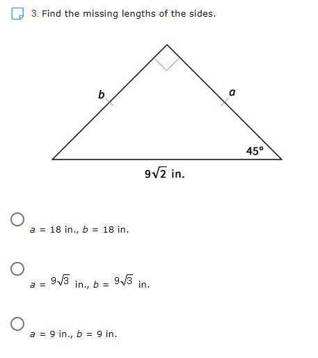 Find the missing lengths of the sides.-example-1