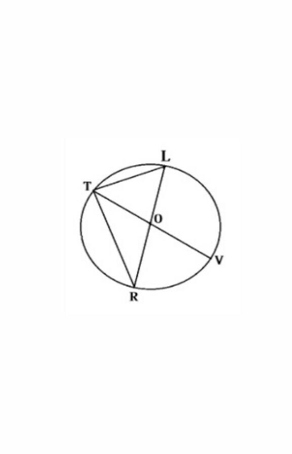 Find the measure of the following: m arcTR = m arcTL = m ∠L = m ∠R = m ∠RTV =​-example-1