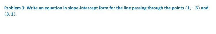 Please write a Equation for the Line.-example-1