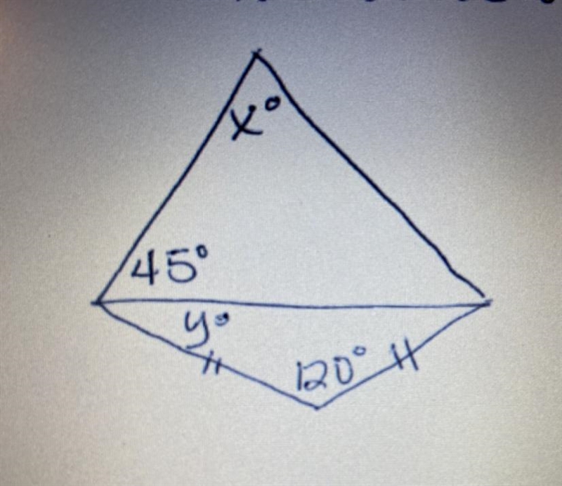 Find the values of x and y-example-1