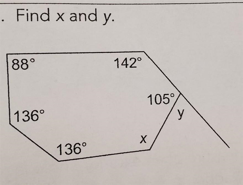 Find x and y ( please explain )​-example-1