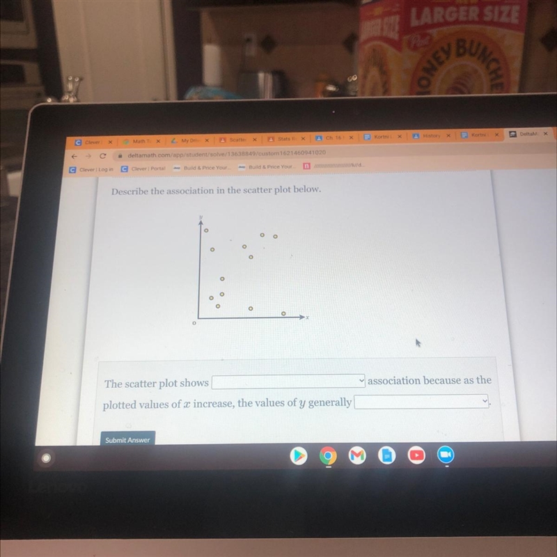 Describe the association in the scatter plot below. HELPPP-example-1