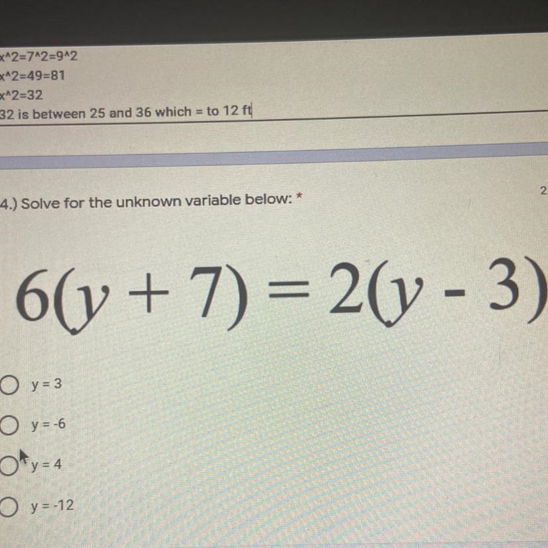 Solve for unknown variable-example-1