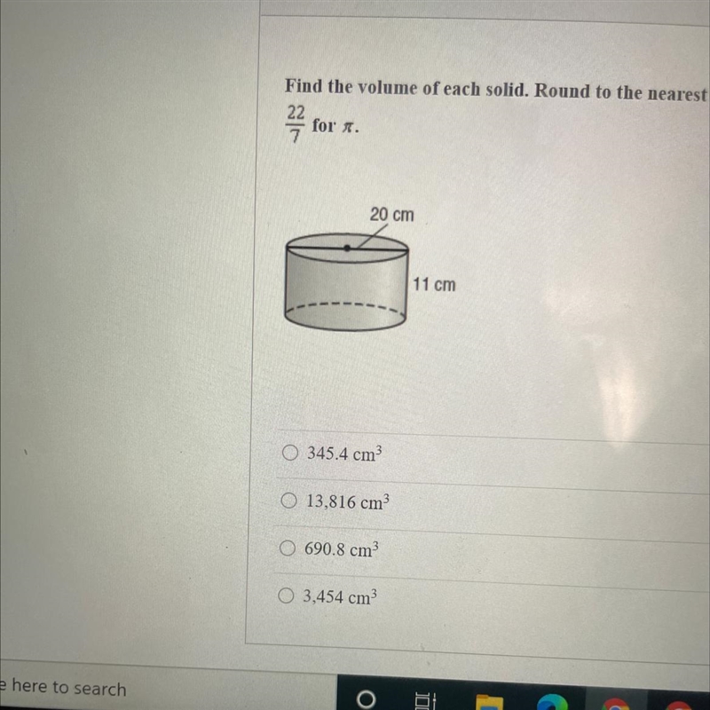 HURRY I NEED HELP PLS Find the volume of each solid. Round to the nearest tenth if-example-1