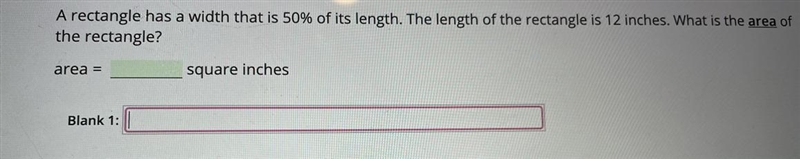 A rectangle has a width that is 50% of its length. The length of the rectangle is-example-1