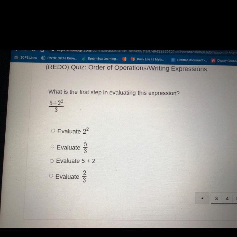 What is the first step in evaluating this expression-example-1