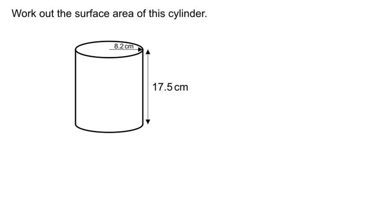 Work out the circumference of this cylinder.-example-1