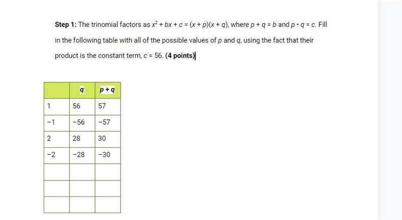 The Trinomial factors are...-example-1