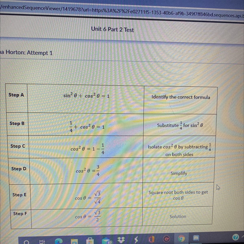 Jon wanted to solve this problem: Given that sin 0=1/4, what is the value of cos 0? What-example-1