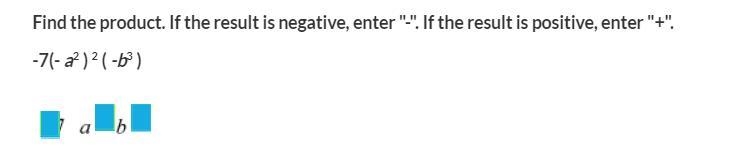 Find the product. If the result is negative, enter "-". If the result is-example-1