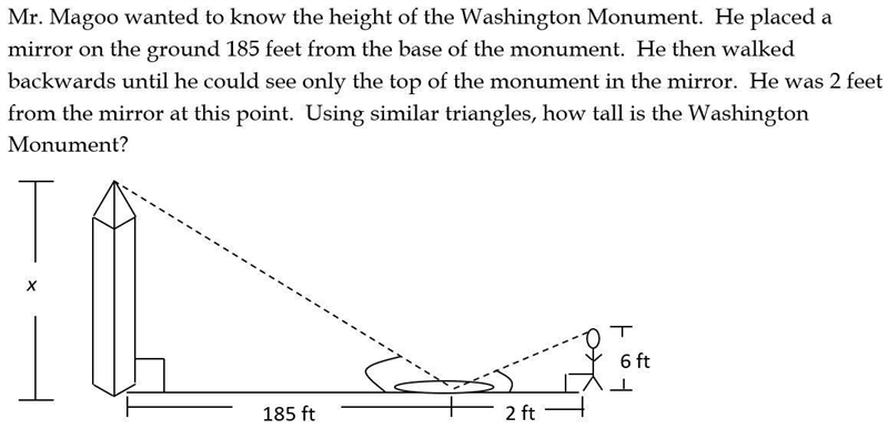 HELP DUE IN 10 MINS! The monument is Blank feet tall.-example-1