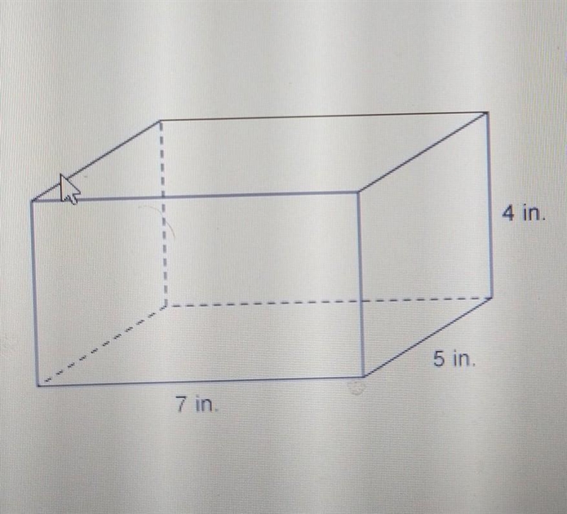 What is the volume of the following rectangular prism? A) 16 n B) 64 n C) 140 n D-example-1