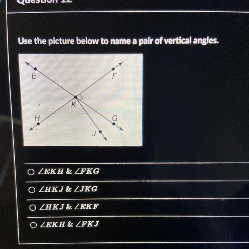 What is the pair of vertical angles.-example-1