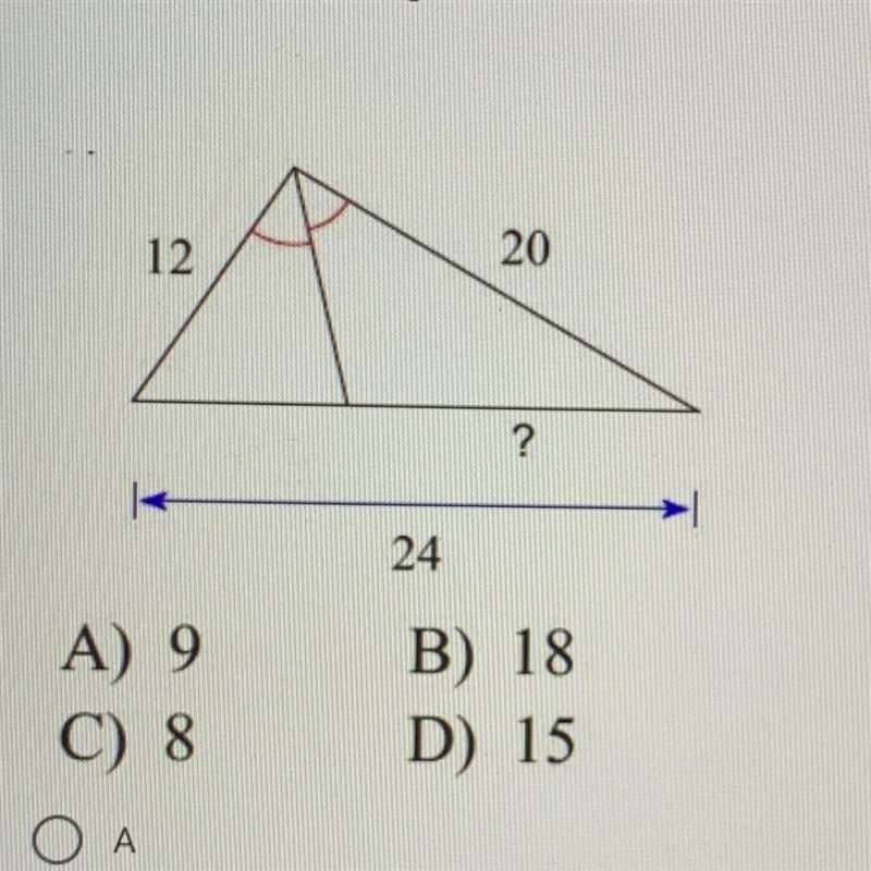 Find the missing length indicated?-example-1