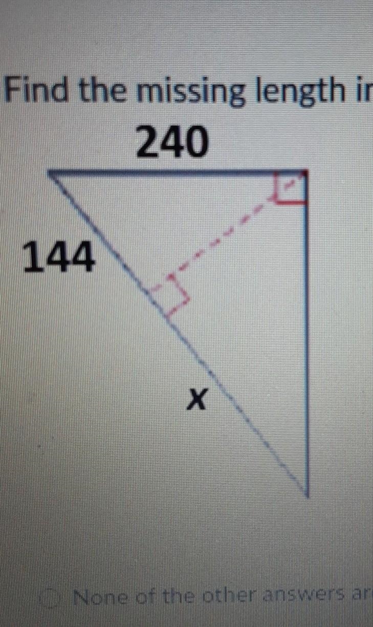 Find the missing length indicated ​-example-1