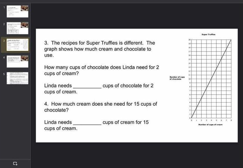 How many cups of chocolate would Linda need for 2 cups of cream-example-1