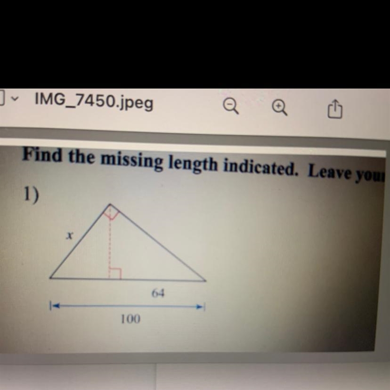 Solve to find X !!! I have 6 minutes help-example-1