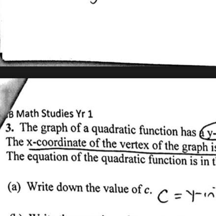 The graph of a quadratic function has y-intercept 10 and one of its x-intercepts is-example-1