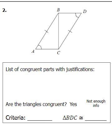 Plzz help!! Identify each pair of congruent corresponding parts with justifications-example-1