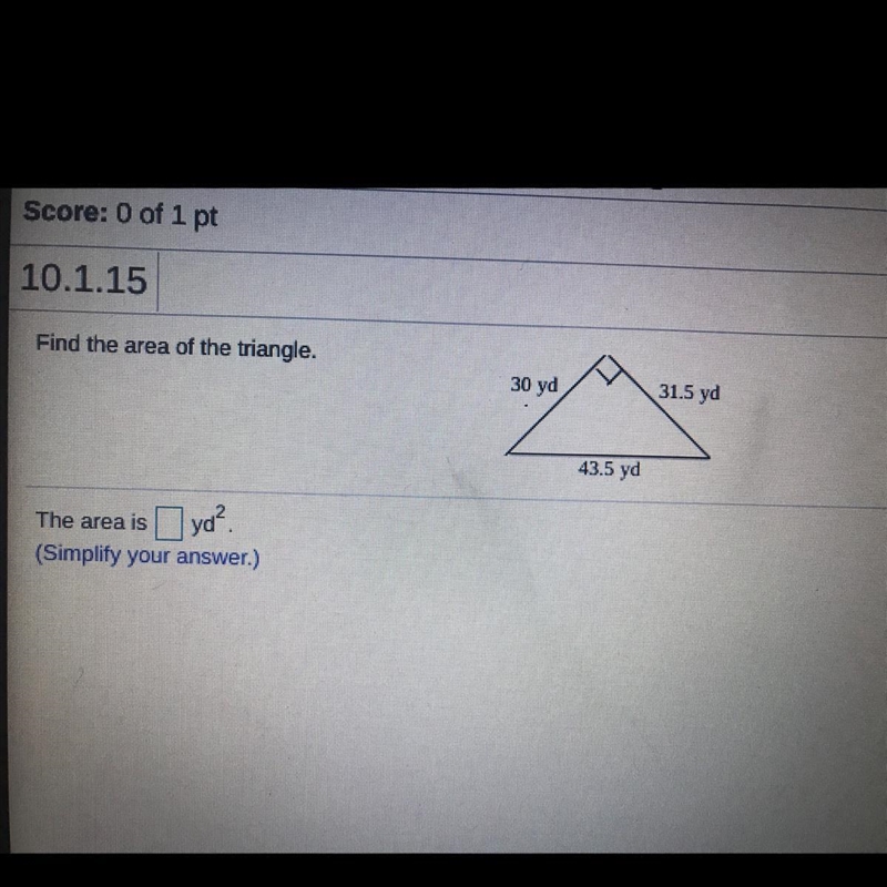 Find the area of the triangle.-example-1