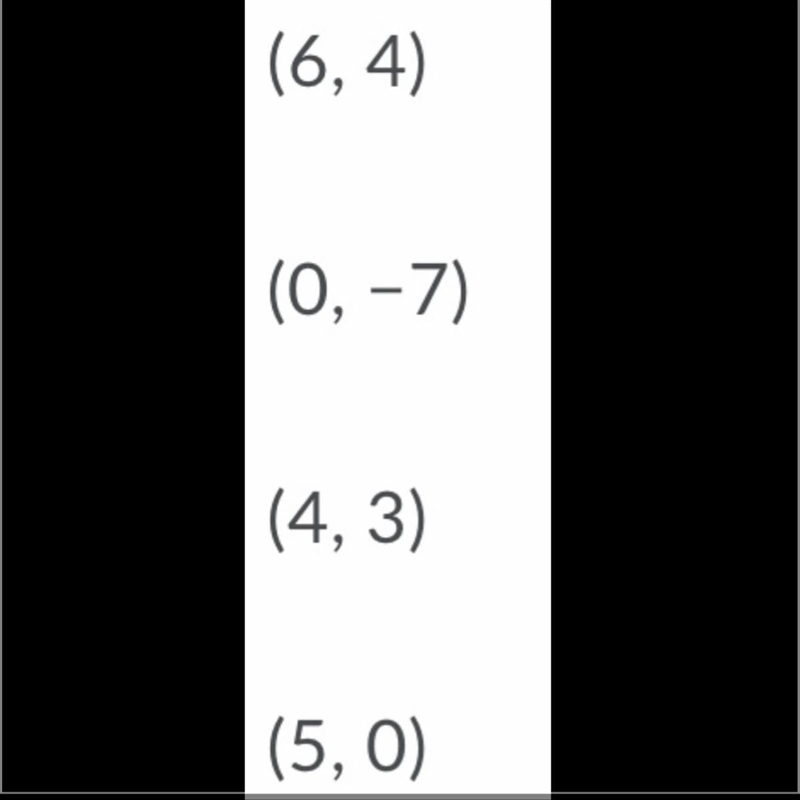 Which of the following ordered pairs is not in the solution set of y < 2x − 5-example-1