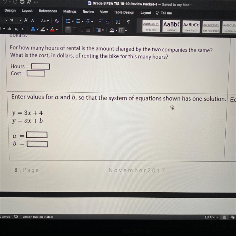 A graph of a system of two equations is shown. What is the solution of the system-example-1