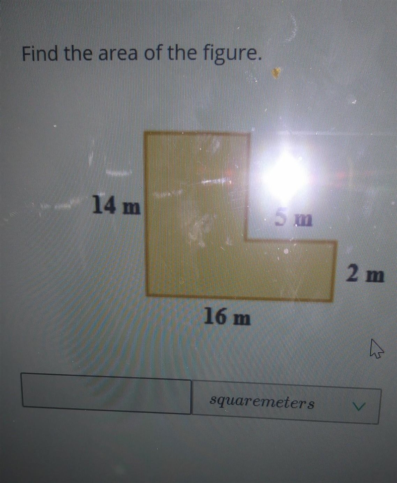 Look at the pic~ find the area of the figure please ​-example-1