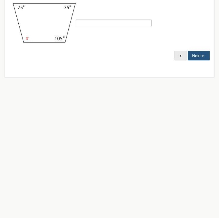 Find the measures of the missing angle.-example-1