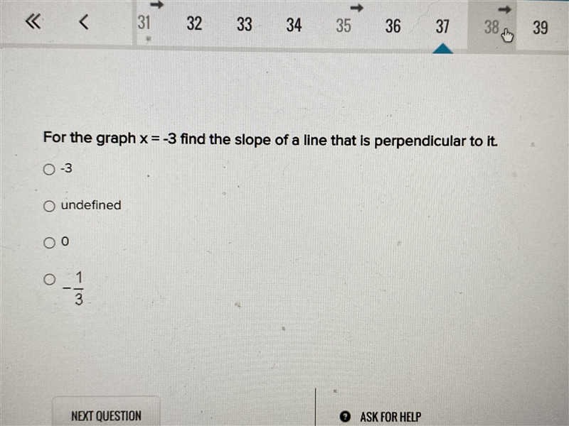 37. for the graph x= -3 please help-example-1