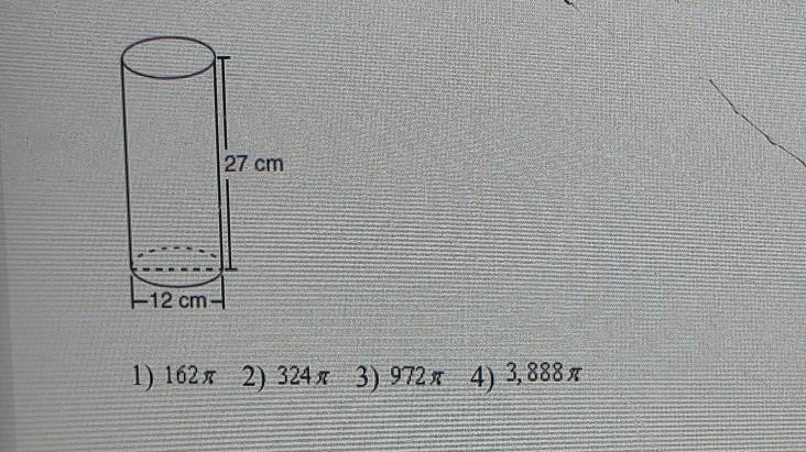 3 Which expression represents the volume, in cubic centimeters, of the cylinder represented-example-1