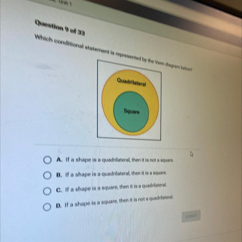 Which conditional statement is represented by the ben diagram below-example-1