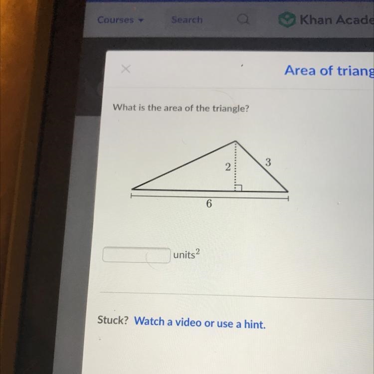 What is the area of the triangle?-example-1