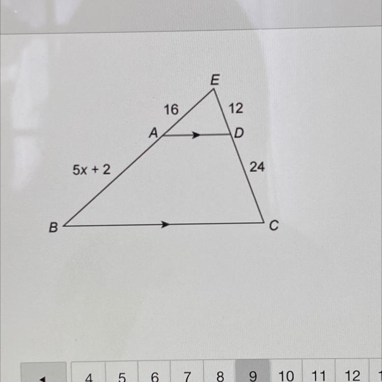 Solve for X enter your answer in the box￼-example-1