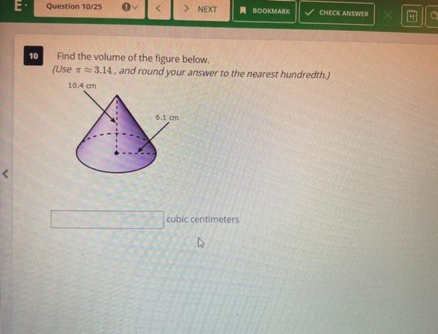 Finding volume for geometry using 3.14.-example-1